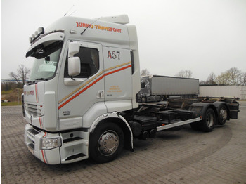 Containertransporter/ Wissellaadbak vrachtwagen RENAULT Premium 450