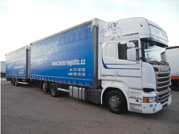 Schuifzeilen vrachtwagen Scania R410, JUMBOZUG 120M3, RETARDER, TOP STAND!!: afbeelding 2