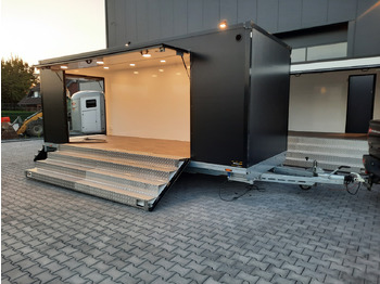 Verkoopwagen Event Trailer Bühne Schowroom 610x220x220cm black Tür 2 fach Treppenzugang 13" 2700kg: afbeelding 2 Verkoopwagen Event Trailer Bühne Schowroom 610x220x220cm black Tür 2 fach Treppenzugang 13" 2700kg: afbeelding 2