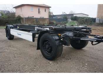 Containertransporter/ Wissellaadbak aanhangwagen Krone AZ 18 F Drehschemel Container Chassis Anhänger: afbeelding 1