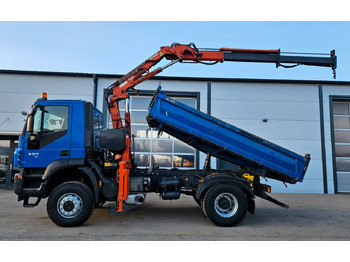 Kipper vrachtwagen, Kraanwagen Iveco Trakker 190T33 4x4 Euro5 Kran Atlas 120.2E Funk: afbeelding 4