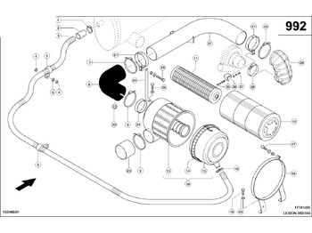 Luchtinlaatpijp CLAAS
