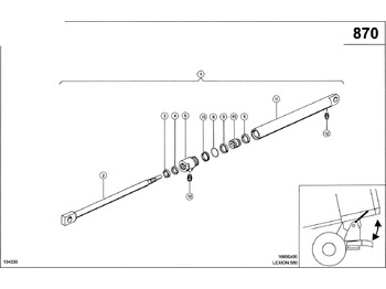 Hydraulische cilinder CLAAS