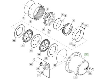 Eindaandrijving JOHN DEERE