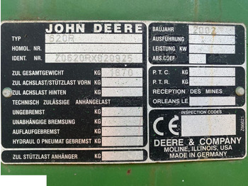 Carrosserie en exterieur JOHN DEERE