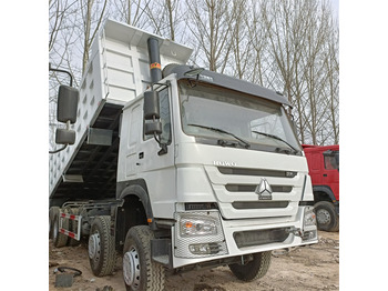 Kipper vrachtwagen HOWO 8x4 371hp-White -tipper: afbeelding 2