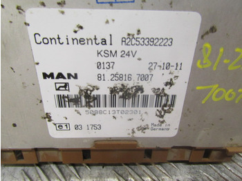 Elektrisch systeem voor Vrachtwagen MAN TGS KSM CONTROL UNIT MAN P/NO 81.25816.7007: afbeelding 2