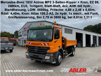 Kipper vrachtwagen MERCEDES-BENZ Actros 1832