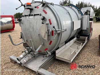 Tankcontainer POMOT 8 m3 slamsuger enhed på hejselads ramme: afbeelding 1