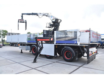 Vlakke/ Open oplegger Pacton TPD.348 + KENNIS R 16 (3x) - LIFT AS - 2 x STUURAS - HYDRAULISCHE STEUNPOTEN - SAF ASSEN - SCHIJFREMMEN - NETTE STAAT -: afbeelding 3