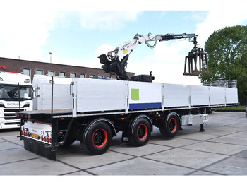 Vlakke/ Open oplegger Pacton TPD.348 + KENNIS R 16 (3x) - LIFT AS - 2 x STUURAS - HYDRAULISCHE STEUNPOTEN - SAF ASSEN - SCHIJFREMMEN - NETTE STAAT -: afbeelding 2