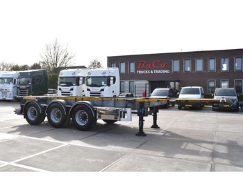Containertransporter/ Wissellaadbak oplegger VAN HOOL 20'