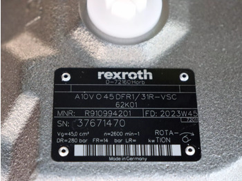 Nieuw Hydraulische pomp voor Bouwmachine REXROTH A10VO45DFR1/31R-VSC62K01: afbeelding 4