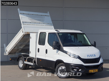 Kipper bestelwagen Iveco Daily 35C14 Kipper met Kist Dubbel Cabine Dubbellucht 3,5t Trekhaak Airco Cruise Euro6 Tipper Benne Kieper 2m3 Airco Trekhaak Cruise c: afbeelding 3