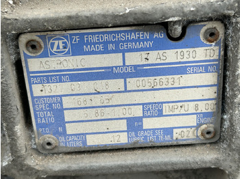 Versnellingsbak voor Vrachtwagen DAF DAF CF85 12AS1930 TD 1681765   DAF CF 85 truck: afbeelding 5