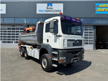Kipper vrachtwagen, Kraanwagen MAN TGA 28.430 6x4-4 Kran: afbeelding 3