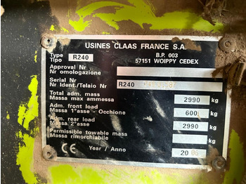 Ronde balenpers Claas ROLLANT 240: afbeelding 3