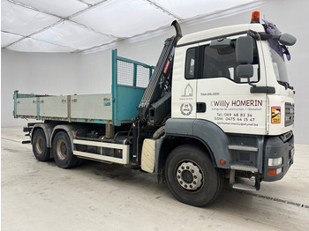 Kipper vrachtwagen, Kraanwagen MAN TGA 26.320 - 6x4: afbeelding 3