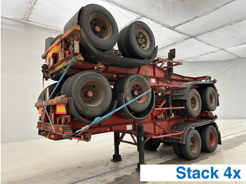 Containertransporter/ Wissellaadbak oplegger VAN HOOL 20'