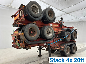 Containertransporter/ Wissellaadbak oplegger VAN HOOL 20'