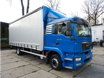Schuifzeilen vrachtwagen MAN TGM PRITSCHE PLANE 18 PALETTEN AUFZUG: afbeelding 4
