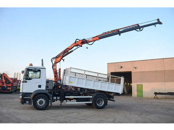Kipper vrachtwagen, Kraanwagen MAN TGM 18.240: afbeelding 3