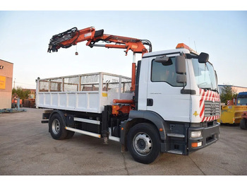Kipper vrachtwagen, Kraanwagen MAN TGM 18.240: afbeelding 4