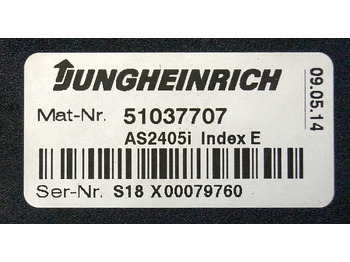 ECU voor Intern transport Jungheinrich 51037707 | Rij regeling driving controller AS2405i index E Sw. 1,29: afbeelding 3