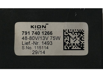 Elektrisch systeem voor Intern transport Kion 7917401266 | Omvormer Power converter input 48-80V output 13V75W lief nr 14 Omvormer Power converter input 48-80V output 13V75W lief nr 1493 sn. 115114: afbeelding 2