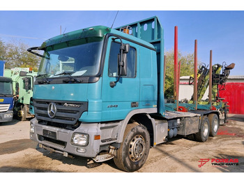 Houttransport, Kraanwagen voor het vervoer van hout MERCEDES-BENZ ACTROS 2648 6x4: afbeelding 3