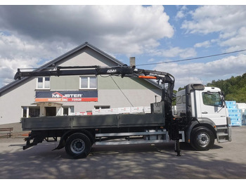 Vrachtwagen met open laadbak, Kraanwagen Mercedes-Benz Atego 1823 żuraw HDS Atlas 105.2 koła 315/80R22,5: afbeelding 4