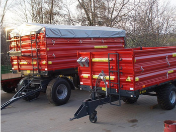 Nieuw Landbouwkipper Techmont Anhänger / Trailer / Remorque / Rimorchio / Прицеп двухоосный бортовой / Przyczepa dwuosiowa PTD16 12 t: afbeelding 3