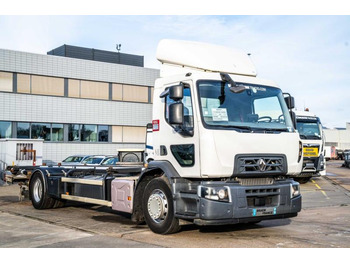Containertransporter/ Wissellaadbak vrachtwagen Renault D19 280 DXI+DHOLLANDIA: afbeelding 2