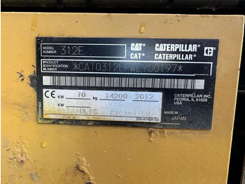 Graafmachine 2012 Cat 312EL Beltegraver med Engcon Rotortilt: afbeelding 5