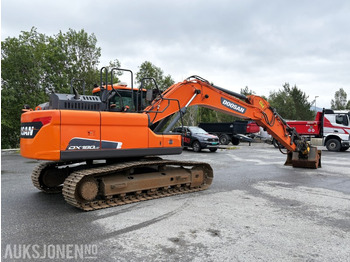 Graafmachine 2018 Doosan DX180LC-5 - 6 381 timer - tiltrotator - 2 skuffer - sertifisert: afbeelding 3