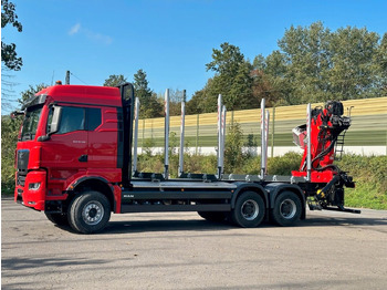 Houttransport, Kraanwagen MAN TGX 33.510 6X4 BL Euro6e  EPSILON 150 Z: afbeelding 4