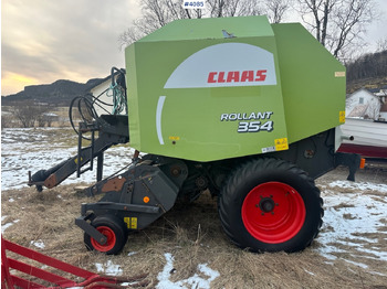 Hooi-/ Voedermachine 2008 Claas Rollant 354 Rotocut round baler. small repair object: afbeelding 5 Hooi-/ Voedermachine 2008 Claas Rollant 354 Rotocut round baler. small repair object: afbeelding 5