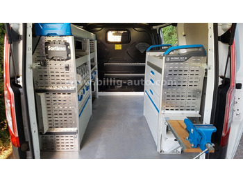 Kleine bestelwagen Ford Transit Custom Sortimo Werkstatt 1.Hd Scheckheft: afbeelding 5