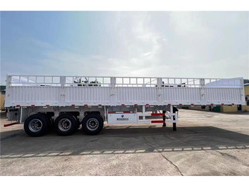 Leasing TITAN Tri Axle 60 Ton Fence Cargo Semi Trailer for Sale In Guinea TITAN Tri Axle 60 Ton Fence Cargo Semi Trailer for Sale In Guinea: afbeelding 4