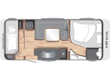 Leasing  Wohnwagen LMC Vivo 522 K Wohnwagen LMC Vivo 522 K: afbeelding 2