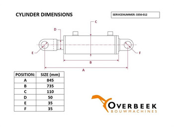 Hydraulica Atlas AR 61 B - Lifting cylinder/Hubzylinder/Hefcilinder: afbeelding 4