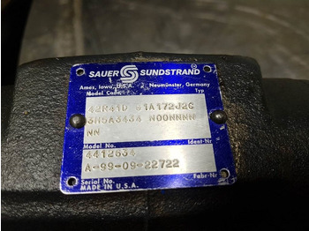 Hydraulica Sauer Sundstrand 42R41DG1A172J2C - Kramer - Pump: afbeelding 3