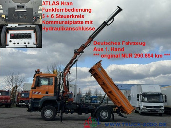 Kipper vrachtwagen MAN