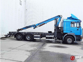 Vrachtwagen met open laadbak, Kraanwagen MAN 26.403 Atlas 140.1vA19: afbeelding 4