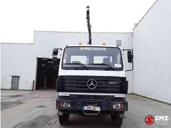 Vrachtwagen met open laadbak, Kraanwagen Mercedes-Benz SK 1831 hiab 090 lames: afbeelding 2