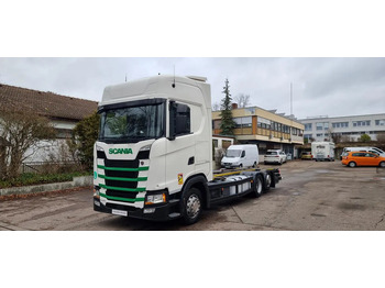 Containertransporter/ Wissellaadbak vrachtwagen SCANIA