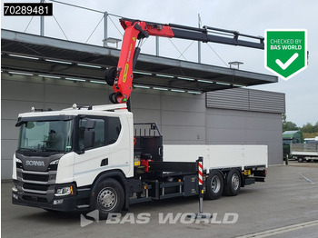 Vrachtwagen met open laadbak SCANIA P 410