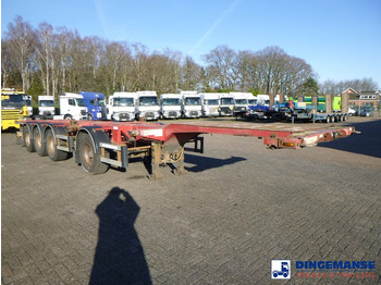 Containertransporter/ Wissellaadbak oplegger D-Tec 4-axle container combi trailer (3 + 1 axles) 20-30-40-45 ft: afbeelding 2