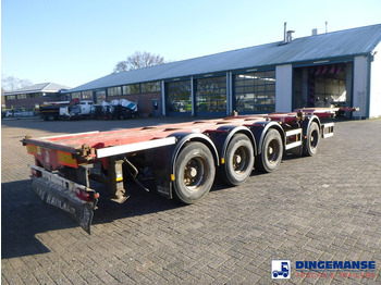 Containertransporter/ Wissellaadbak oplegger D-Tec 4-axle container combi trailer (3 + 1 axles) 20-30-40-45 ft: afbeelding 4