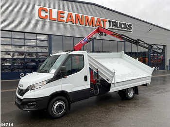 Kipper vrachtwagen, Kraanwagen Iveco Daily 72C18 HMF laadkraan 3,4 Tonmeter laadkraan + Meiller 3-zijdige kipper New & Unused!!: afbeelding 2